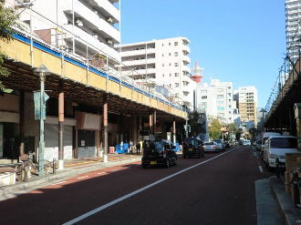 賑やかな前面商店街の様子 賑やかな前面商店街の様子
