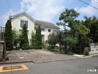 南側正面からみた現地 南側正面からみた現地