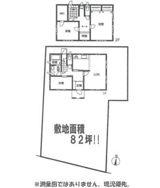 西小磯の広い土地区画概要図 西小磯の広い土地区画概要図