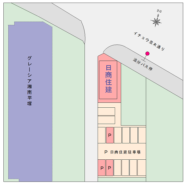 日商住建 平塚店 駐車場