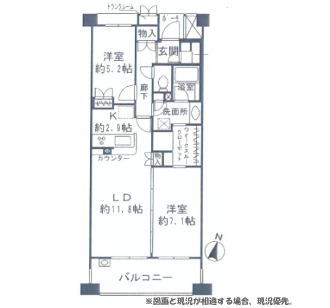 マンションの間取り概要図 マンションの間取り概要図