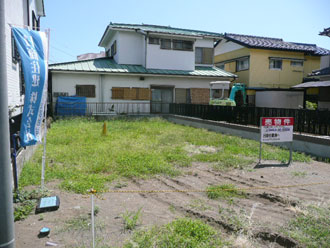 平塚市立野町の土地 26年8月撮影