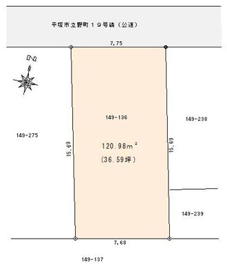 土地の区画図